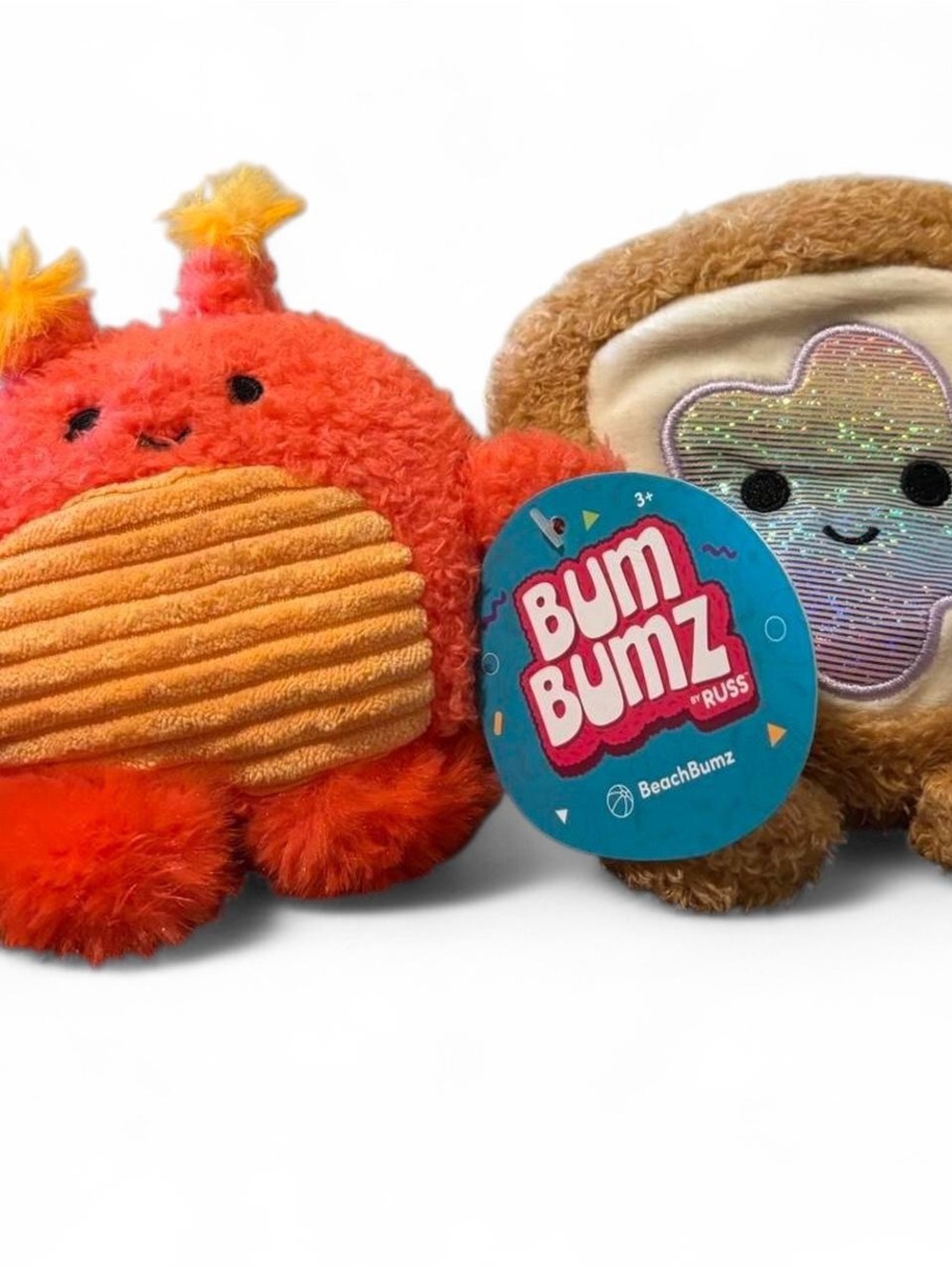BumBumz Plush Toy bundle Crab & toast 4.5 inch